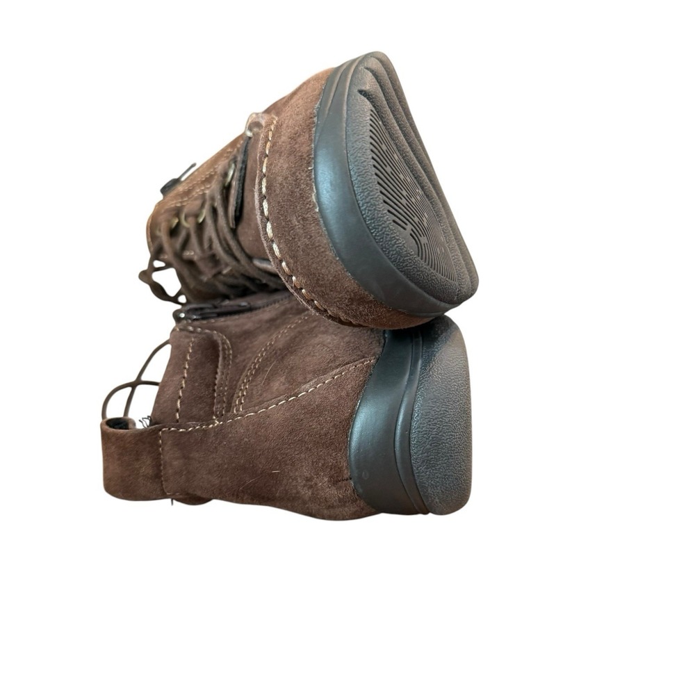 Earth Origins Diane Ankle Boot Brown Suede Size 9.5 Hiking Walking EUC - Picture 13 of 15